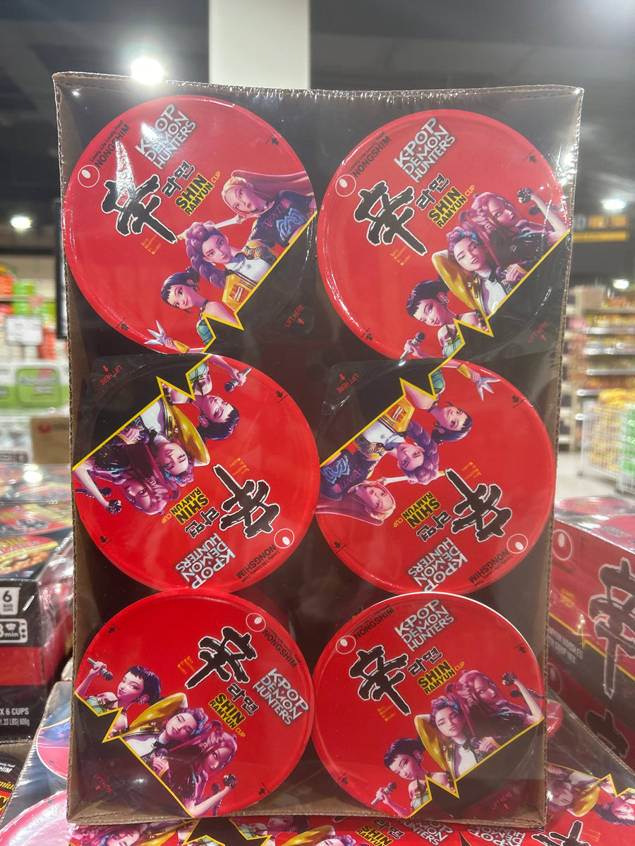 NongShim Shin Noodle Soup Cup 2.64oz x 6, 농심 신라면 컵 75g x 6