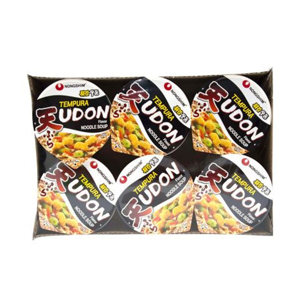 Nongshim Tempura Udon Noodle Soup Cup Ramyun 2.64oz x 6
