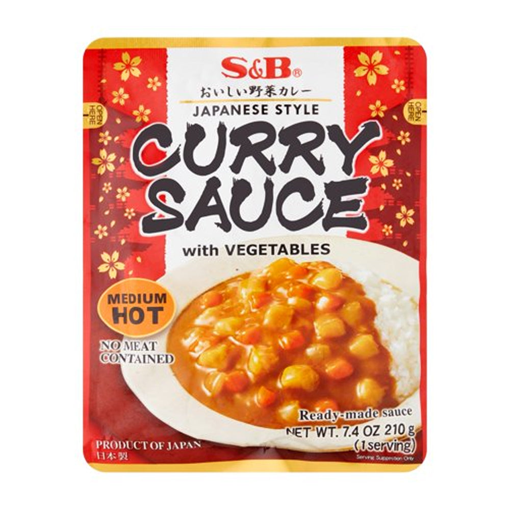S&B Curry Sauce With Vegetables Medium Hot