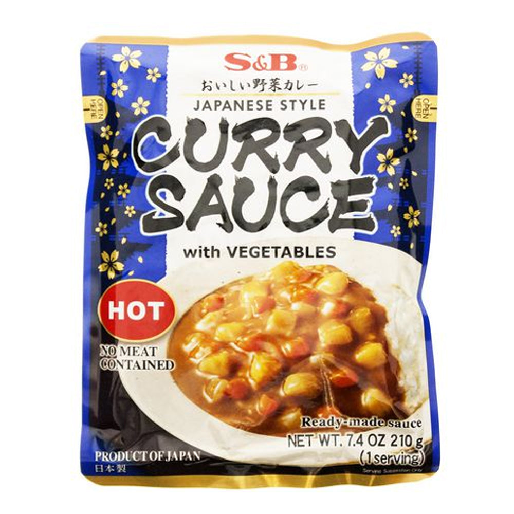 S&B Curry Sauce With Vegetables Hot