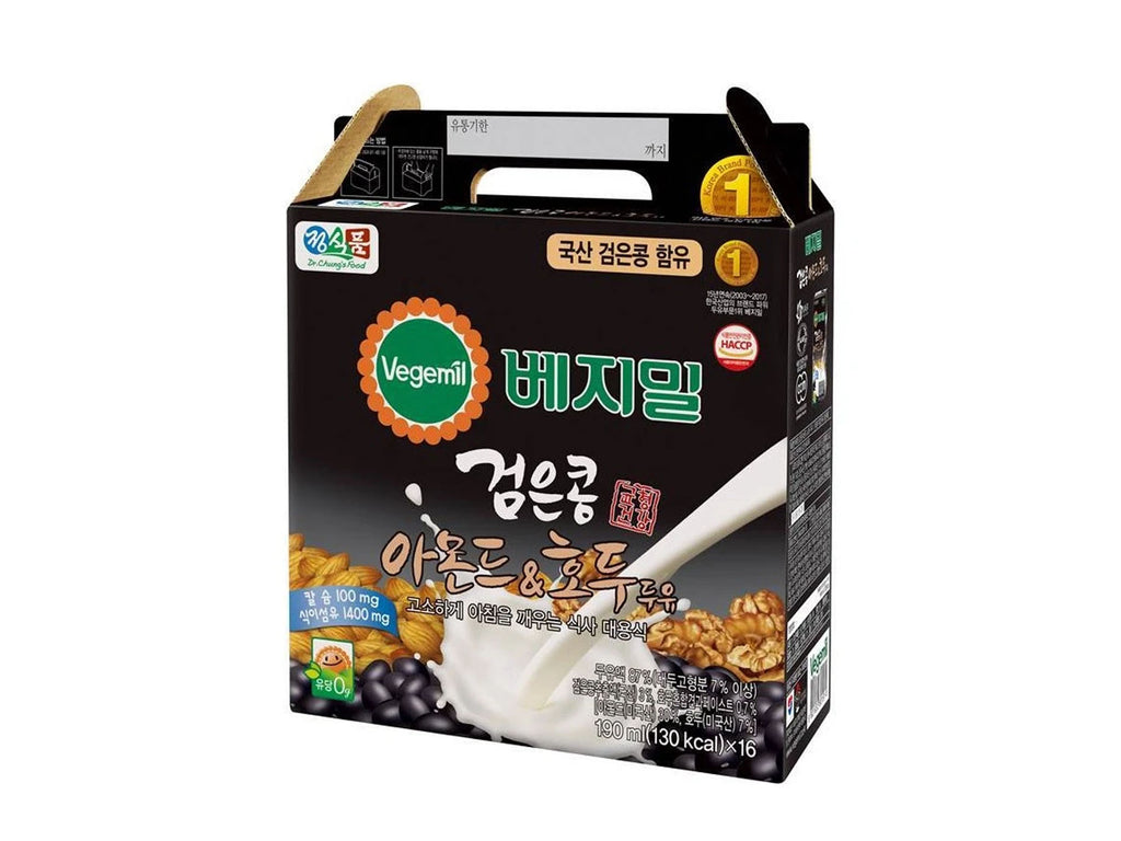 Dr. Chung's Food Vegemil Black Bean Almond & Walnut Soymilk 190ml X 16