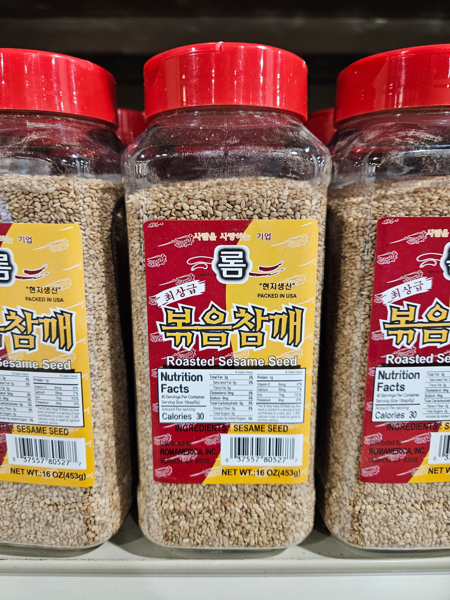 Roasted Sesame Seed 16oz, 롬 볶음참깨 453g – MEGAMART | MegaKfood