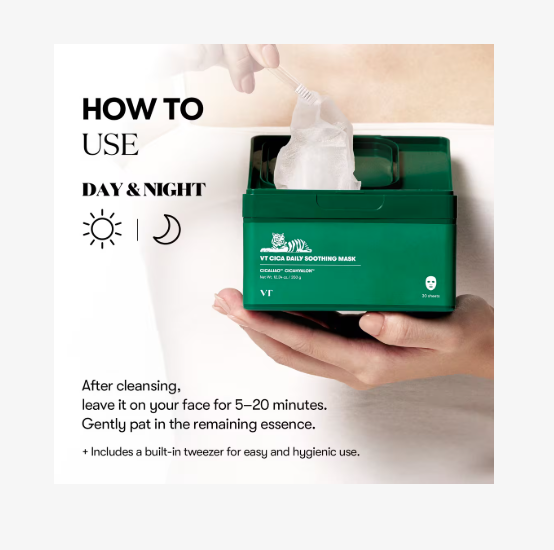 VT Cica Daily Soothing Mask – MEGAMART | MegaKfood