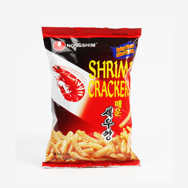 NongShim Shrimp Crackers Spicy Flavored 2.64oz, 농심 매운 새우깡 75g – MEGAMART