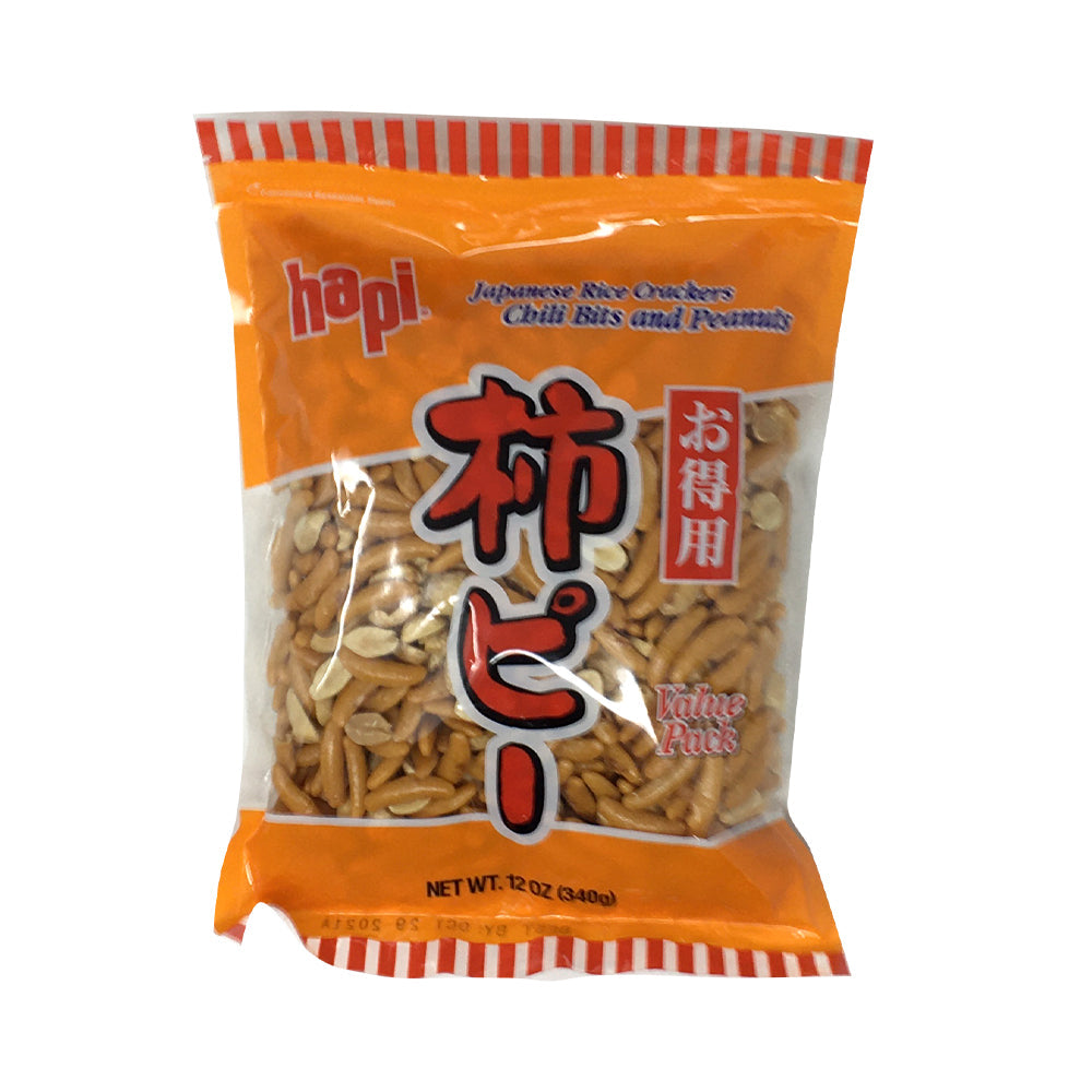 Hapi Japanese Rice Crackers Chili Bits And Peanuts 12oz