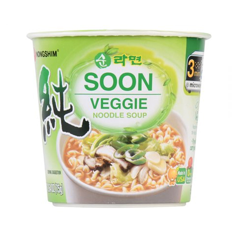 Nongshim Soon Veggie noodle Soup Cup 2.64oz