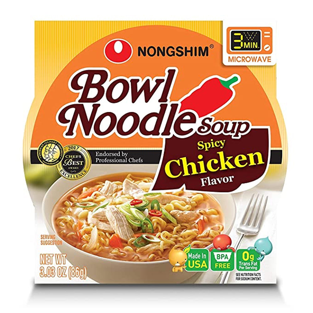 Nongshim Bowl Noodle Soup Spicy Chicken 3.03oz