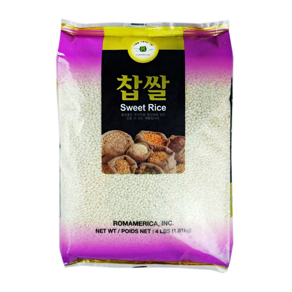 Rom Sweet Rice 4LB, 롬 찹쌀 1.81kg – MEGAMART | MegaKfood
