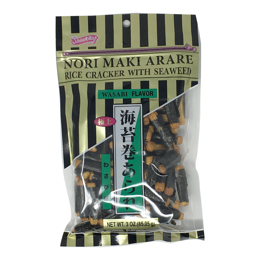 Shirakiku Rice Cracker With Seaweed 3oz