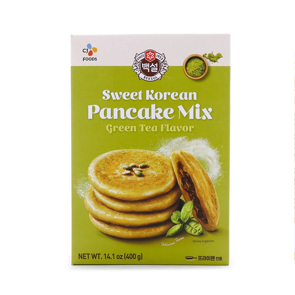CJ Sweet Korean Pancake Mix Green Tea Flavor 400g