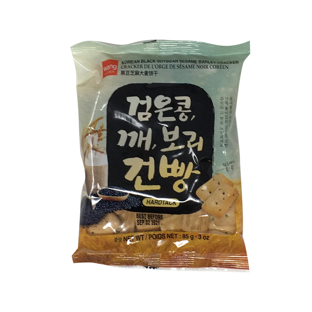 Wang Korean Black Soybean Sesame Barley Cracker 85g