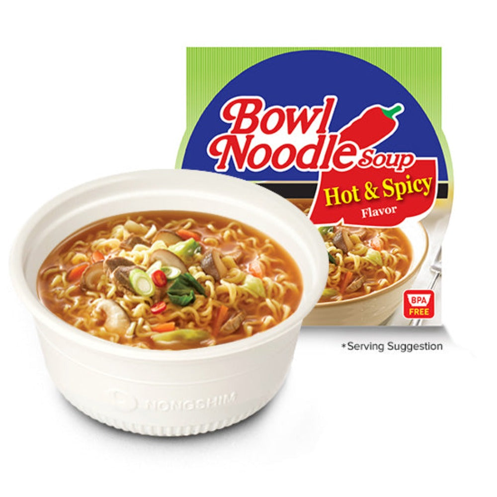 charter frustrerende Efterligning NongShim Bowl Noodle Soup Hot & Spicy Box 3.03oz x 12, 농심 육개장 사발면 오리지널 –  MEGAMART | MegaKfood