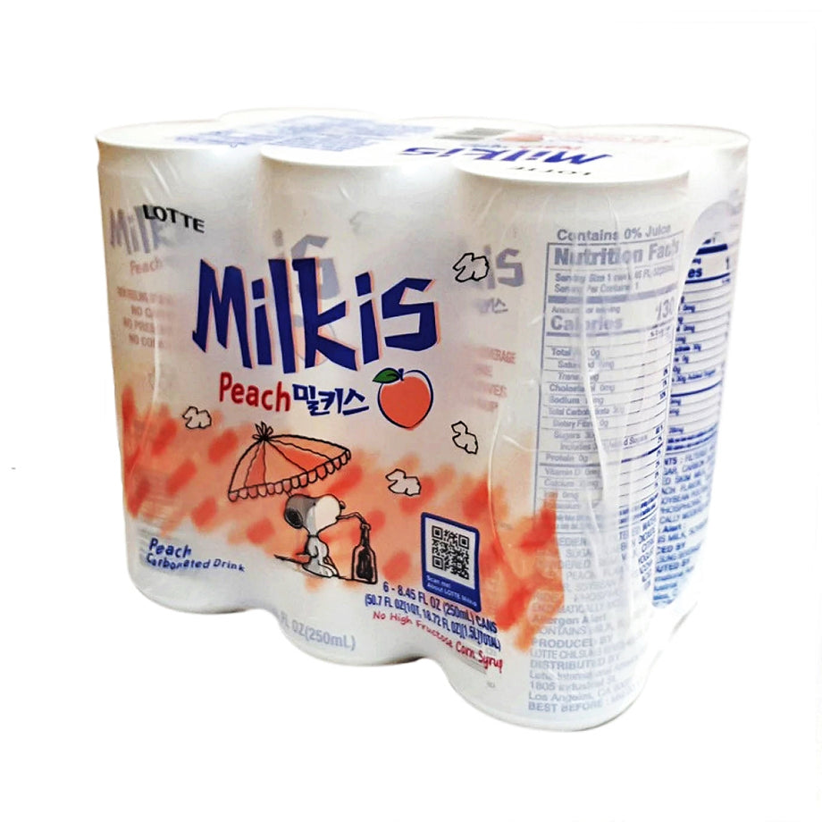 若者の大愛商品 6, x 8.45fl.oz Peach Milkis Lotte 롯데 x 250ml 복숭아 밀키스 ミルク