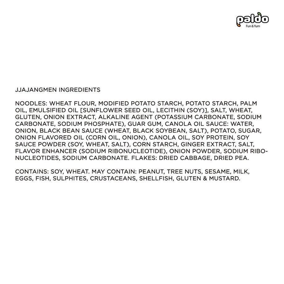 Paldo Jjajangmen Ramyun 7.16oz x 4, 팔도 짜장면 203g x 4