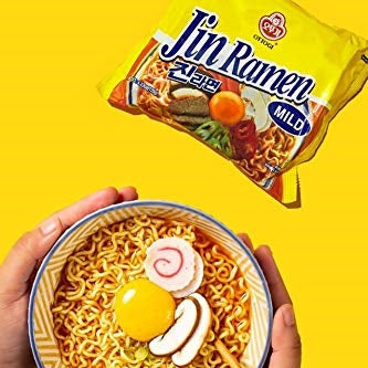 Ottogi Jin Ramen MILD Box 4.23oz x 18, 오뚜기 진라면 순한맛 120g x 