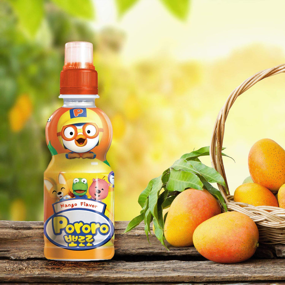 Paldo Pororo Drink Mango Flavor 7.95fl.oz, 팔도 뽀로로 드링크 망고