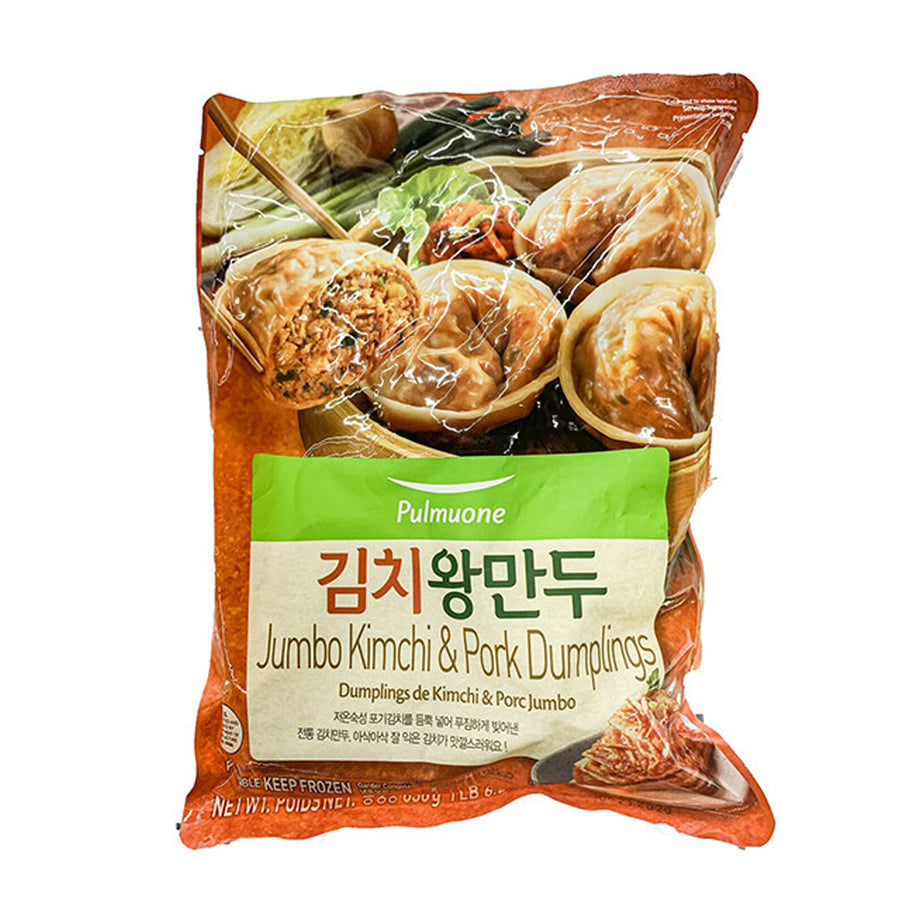 Local Only] Pulmuone Jumbo Kimchi & Pork Dumplings 22.22oz 풀무원