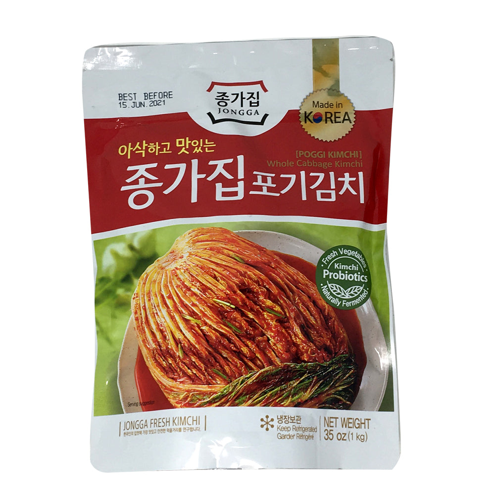 [Mega Fresh] Jongga Whole Cabbage Kimchi 35oz 종가집 포기김치 1kg MEGAMART