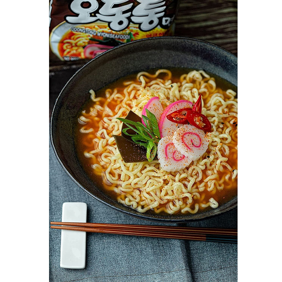 Ottogi Odongtong Myon Ramyun 4.23oz x 4, 오뚜기 오동통면 120g x 4
