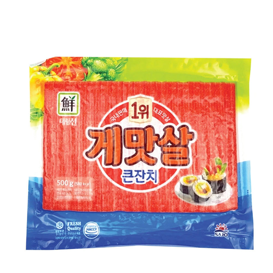 [正規品] SAIMDANG Perfect Rich 50g Local Only] Sajo Imitation Crab Stick 1.1lb 사조 게맛살 500g