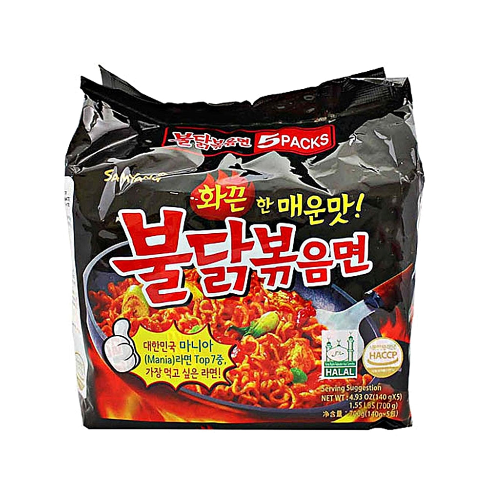 Samyang Buldak Ramen Spicy Chicken Flavored - 5 ct