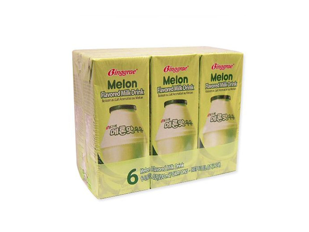 Binggrae Melon Flavored Milk Drink 200ml X 6