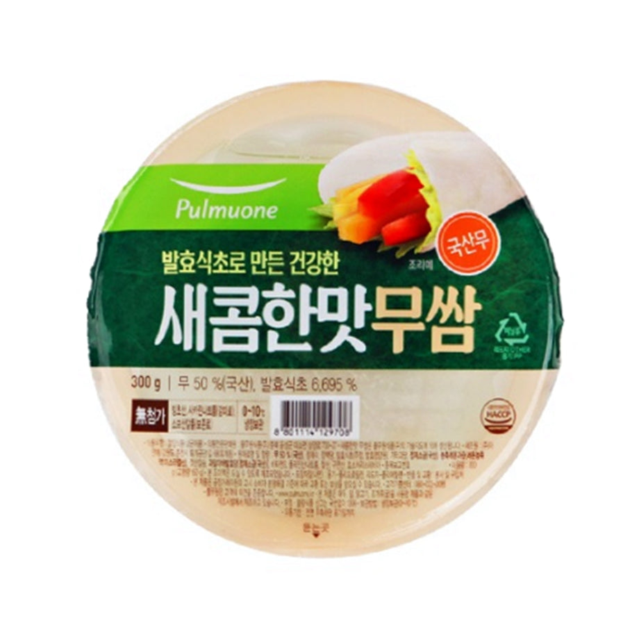 [Mega Fresh] Pulmuone Pickled Radish 10.6oz, 풀무원 새콤한맛 무쌈 300g