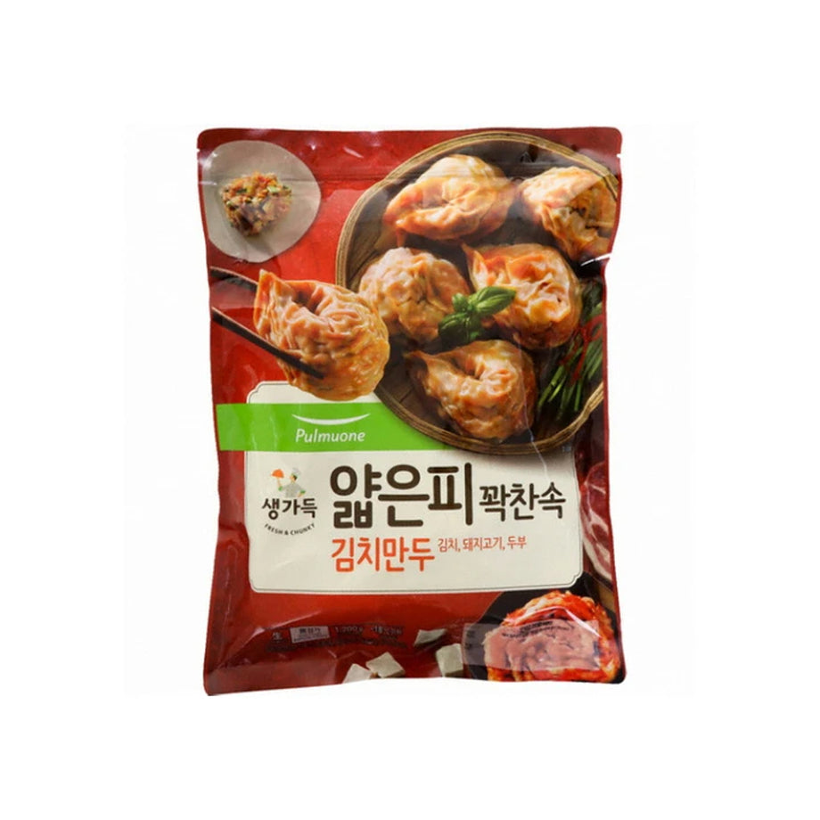 Local Only] Pulmuone Thin Wrap Kimchi Dumplings 21.16oz