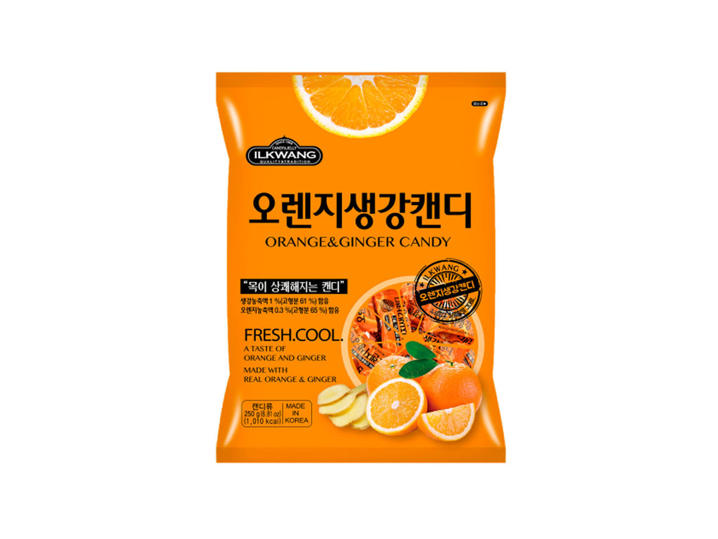 Ilkwang Orange & Ginger Candy 250g