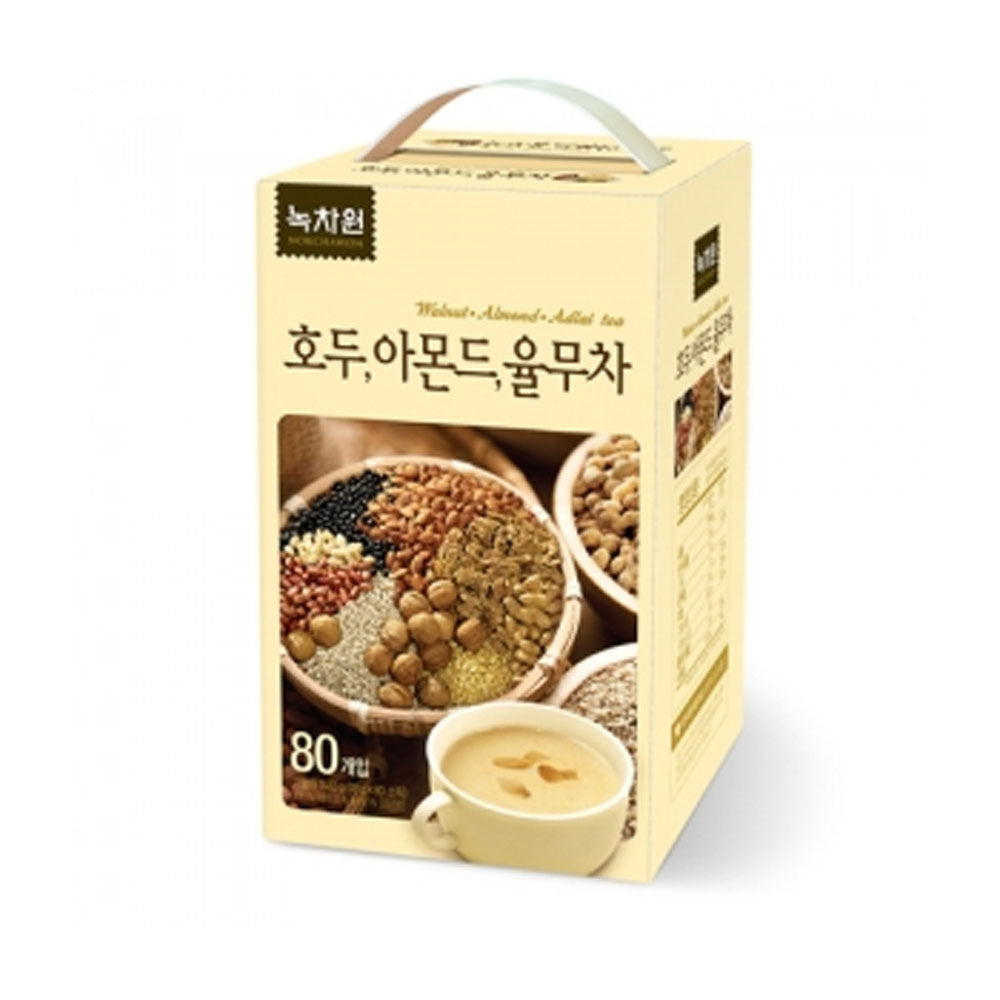 Nok Cha Won Walnut Almond Adlai Tea 18g X 80