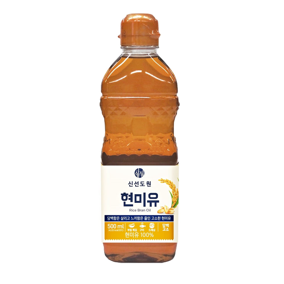Shinsundowon Rice Bran Oil 1.1lb, 신선도원 현미유 500ml