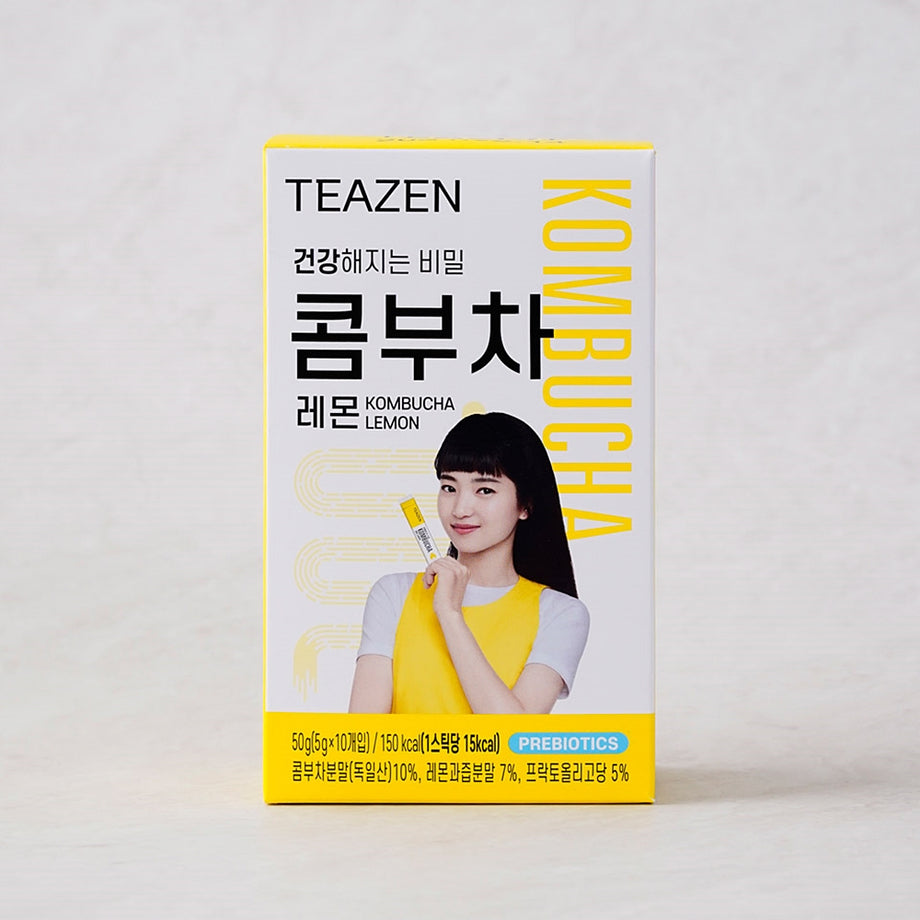 Teazen Kombucha Lemon 0.18oz x 10, 티젠 콤부차 레몬 5g x 10