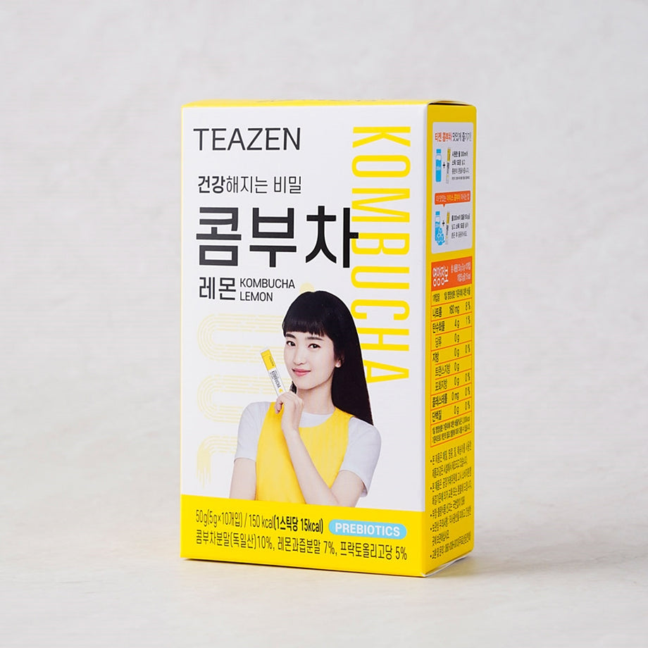 Teazen Kombucha Lemon 0.18oz x 10 / 티젠 콤부차 레몬 5g x 10