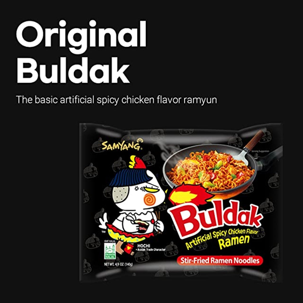 Samyang Buldak Hot Spicy Chicken Stir Fried Ramen Noodles